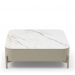 Стол журнальный CT2360 (90) бежевая матовая керамика/DR#45/бежевый