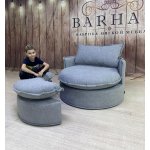 НАОМИ Кресло с пуфом