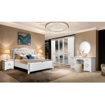 МАРМАРИС комплект спальни с деревянным изголовьем