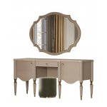 СОФИЯ Туалетный стол с зеркалом и пуфом