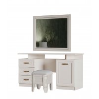 ОЛИВИЯ Туалетный стол с зеркалом с пуфом