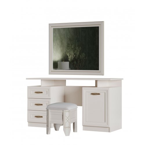 ОЛИВИЯ Туалетный стол с зеркалом с пуфом