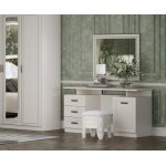 ОЛИВИЯ Туалетный стол с зеркалом с пуфом