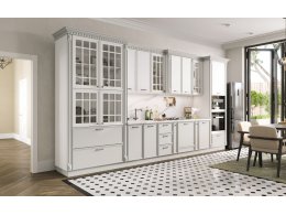 ЛУНА Кухня прямая 4,55 (серый)