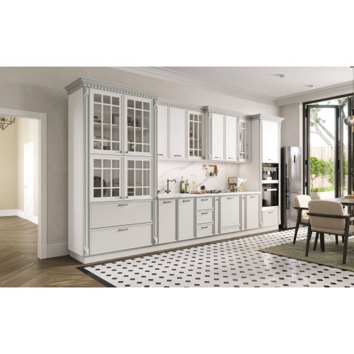 ЛУНА Кухня прямая 4,55 (серый)