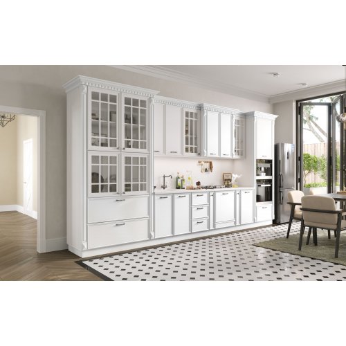 ЛУНА Кухня прямая 4,55 (белый)