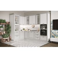 ЛУНА Кухня угловая 3,15*1,95 (серый)