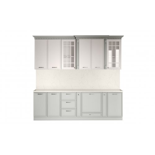 ЛУНА Кухня прямая 2,60 (серый)