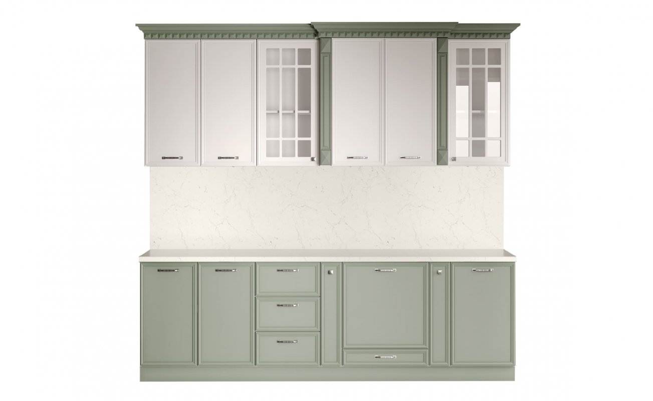 ЛУНА Кухня прямая 2,60 (олива)