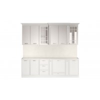 ЛУНА Кухня прямая 2,60 (белый)