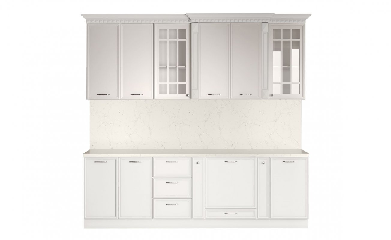 ЛУНА Кухня прямая 2,60 (белый)