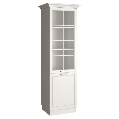 ДРИМ Кухонный двухуровневый пенал остекленный 600