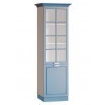 ДРИМ Кухонный двухуровневый пенал остекленный 600