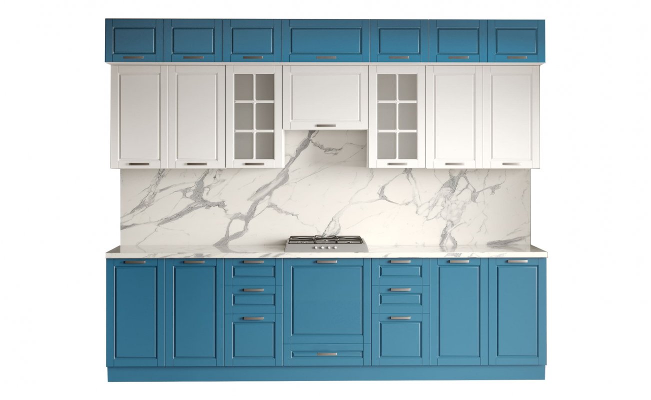 ДРИМ Кухня трехуровневая прямая 3,0