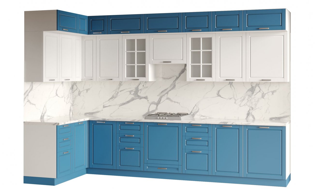 ДРИМ Кухня трехуровневая угловая 3,60*1,50