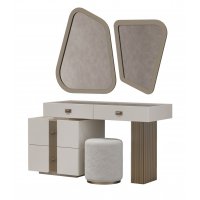 Туалетный стол с зеркалом и пуфом "Леонардо"