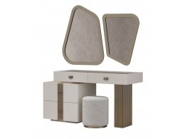 Туалетный стол с зеркалом и пуфом "Леонардо"