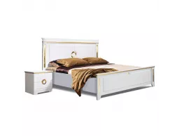 МАРМАРИС комплект спальни с деревянным изголовьем