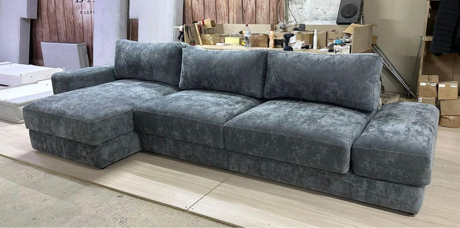 ЛАЙН Диван с оттоманкой