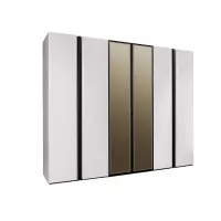 ЛИОН Шкаф 6-ти дверный с зеркалом