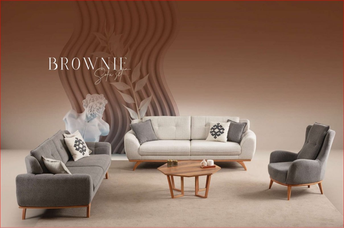 BROWNIE Комплект мягкой мебели (3-1-1)