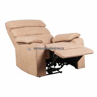 БРАУНИ 51-042 НКОО7-05 LIGHTBROWN Кресло кожаное с реклайнером