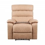 БРАУНИ 51-042 НКОО7-05 LIGHTBROWN Кресло кожаное с реклайнером