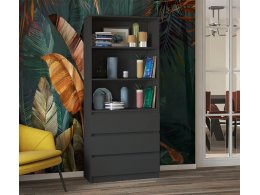 Стеллаж Мальм 3 ящика (804х1800х350) Графит