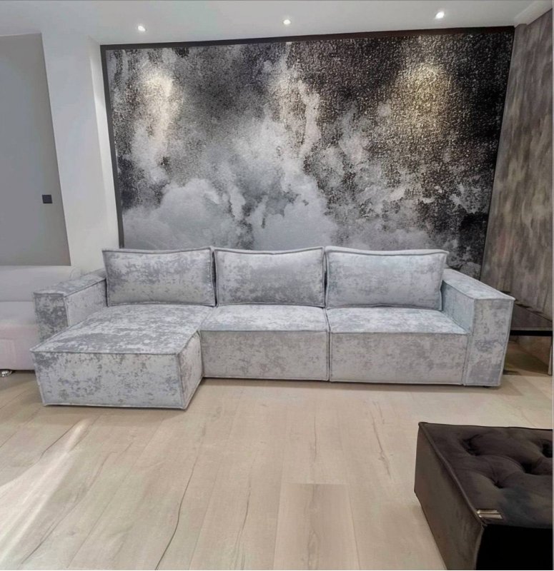 ЛОФТ Диван с оттоманкой