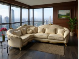 Мелоди угловой 6-ти местный диван (ткань 10)