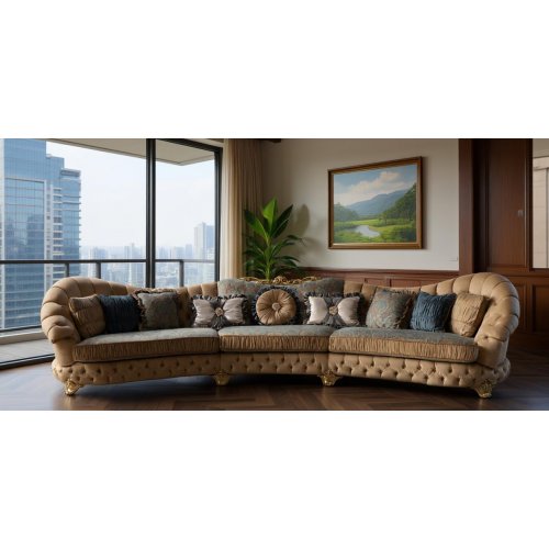 BARBARA (БАРБАРА) Диван эркерный без механизма (10 категория ткани)