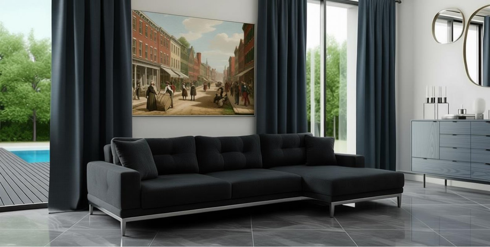 MEDISON (МЭДИСОН) Диван с оттоманкой с механизмом