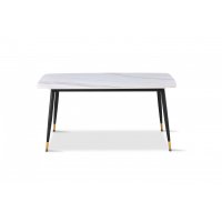 Стол обеденный Рио DT-2849, 160х80х75 см, белый мрамор