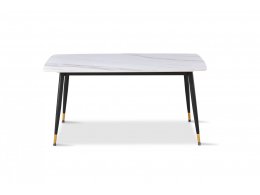 Стол обеденный Рио DT-2849, 160х80х75 см, белый мрамор