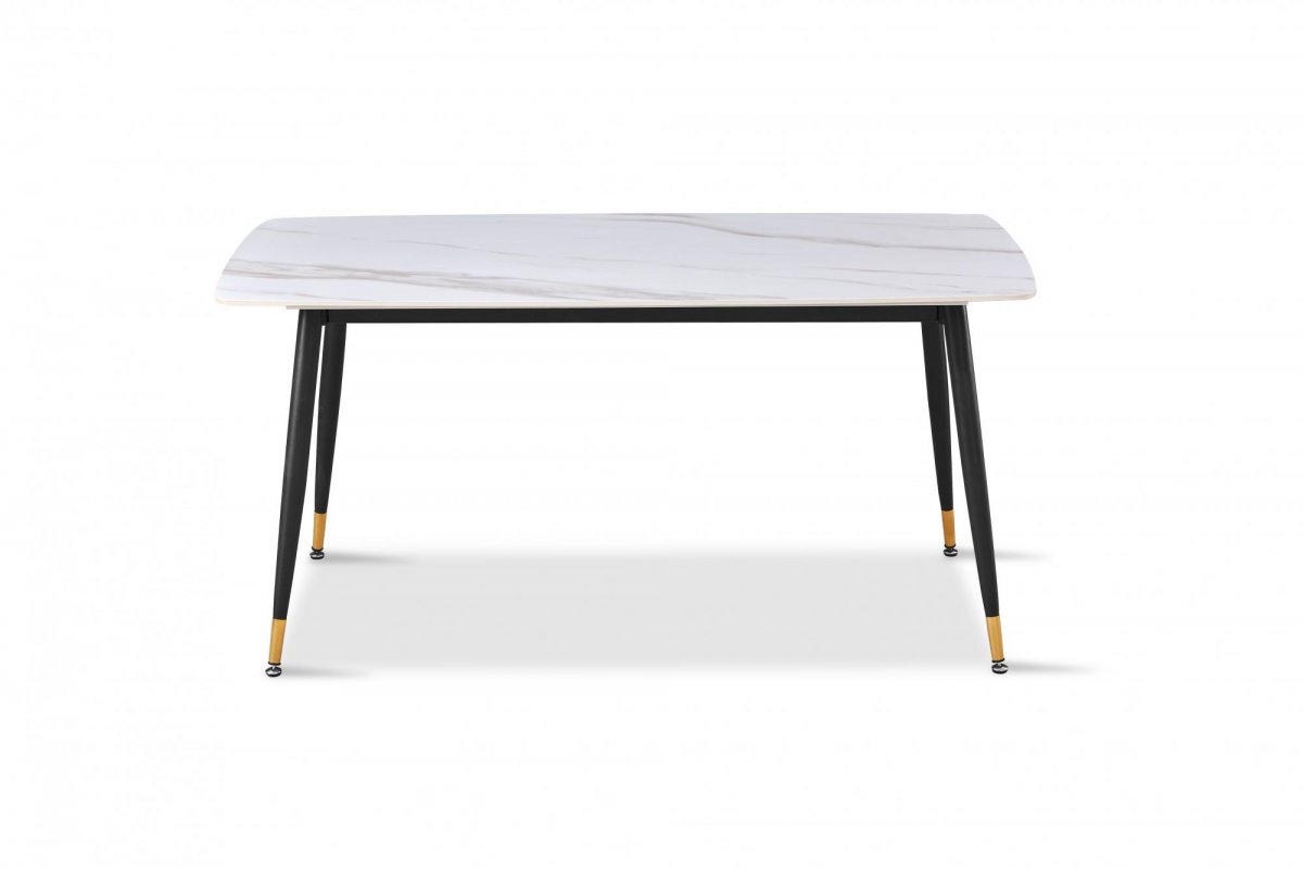 Стол обеденный Рио DT-2849, 160х80х75 см, белый мрамор
