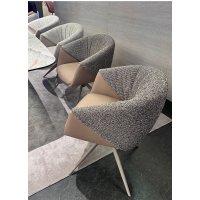 Стул ГИССЕН (GISSEN) 360 град, цвет КОФЕ HP032-08A PU / V885-1, ткань/ экокожа/ ТЕМНО-СЕРЫЙ, ®DISAUR Стул ГИССЕН (GISSEN) 360 град, цвет КОФЕ HP032-08A PU / V885-1, ткань/ экокожа/ ТЕМНО-СЕРЫЙ, ®DISAUR