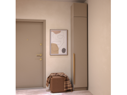 Прихожая Голд Бостон Антресоль А400 (400х400х350)(Бежевый(Глинянный/серый)