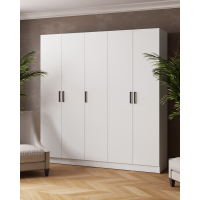 Шкаф комбинированный Ларс (2,0) без зеркала белый