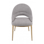 Стул обеденный Capella MC3016-BG-2, бежевый/глянцевое золото