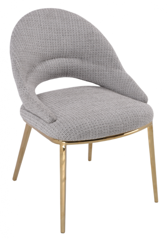 Стул обеденный Capella MC3016-BG-2, бежевый/глянцевое золото