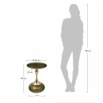 Кофейный столик Angel 40x55см, латунь, металл