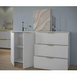Комод Фиеста 1602х890х403 (Белый/ Белый Софт)