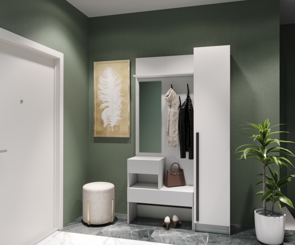 Набор прихожая Бостон(вешалка В1 + пенал П 400)