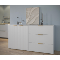 Комод Фиеста 1602х890х403 (Белый/ Белый Софт)