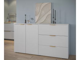 Комод Фиеста 1602х890х403 (Белый/ Белый Софт)