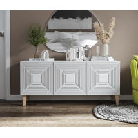 Комод Лаос (моно белый/белый шагрень)