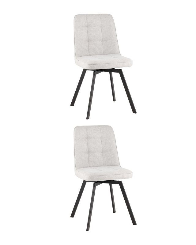 Стул Pleid вращающийся серый 2 шт.