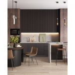 Стул барный Mantis экокожа коричневый