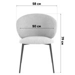 Стул Блейз велюр бежевый