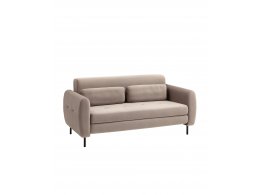 Диван-кровать прямой Барнаби велюр светло-серый